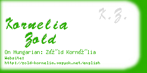 kornelia zold business card
